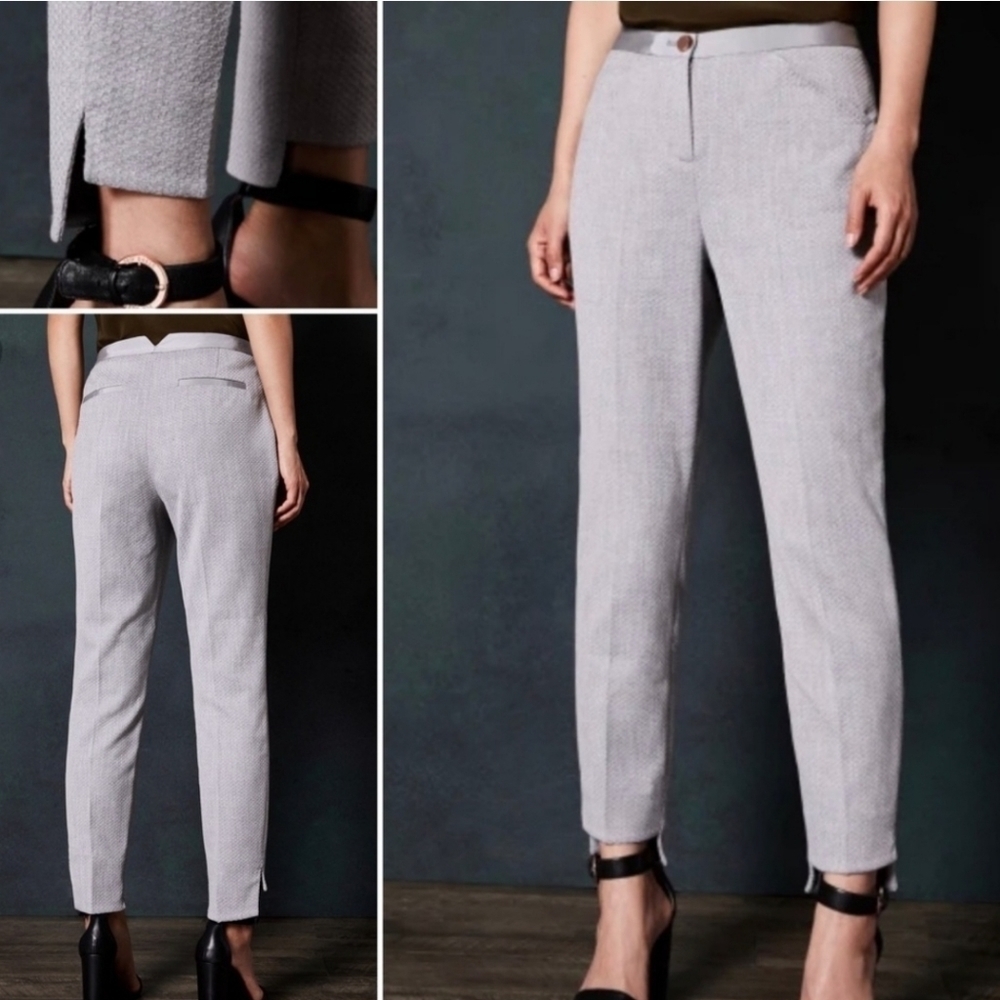 TED BAKER Daizit Stitch Detail Crop Pant with Step Hem Women's Size Ted 4/ US 10